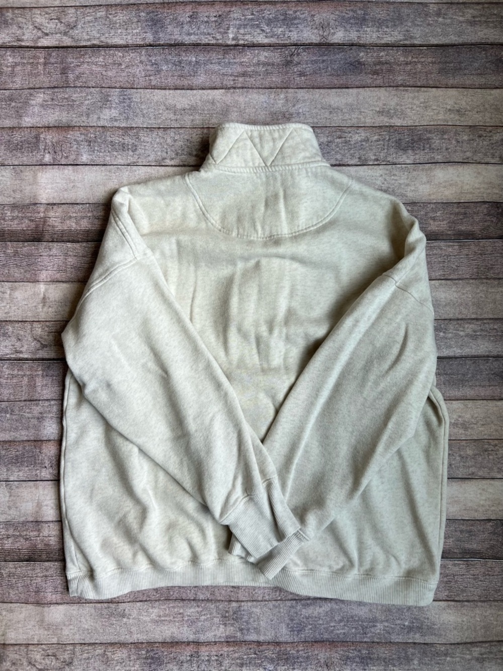 aerie Quarter-Snap Pullover Sweatshirt (cream) - Picture 2 of 3